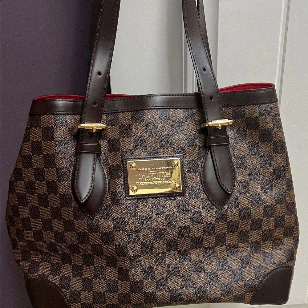 Louis Vuitton Dark Brown Checkered Tote